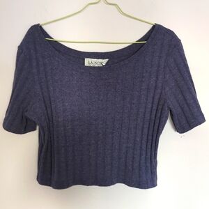 Laundry by Shelli Seagal Crop top & Bell bottom sweat outfit.